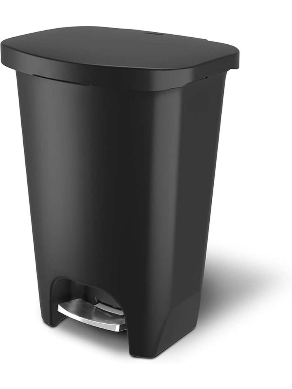 13 Gallon Premium Trash Can with Clorox Odor Protection - Sleek Black Design